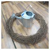 WATER CAN & WREATH
