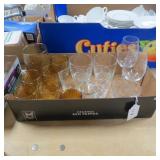 ASSORTED DRINKING GLASSES