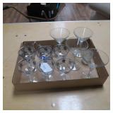 ASSORTED DRINKING GLASSES