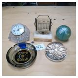 ASSORTED PAPERWEIGHTS & DESK ITEMS