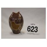 FISH MOUTH VASE - CRYSTALLINE FORMATION