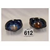 TWO BOWLS W/ HANDLES - SIGNATURE DRIP