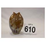 FISH MOUTH VASE - CRYSTALLINE FORMATION