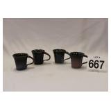 FOUR COFFEE CUPS - EARLY