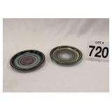 TWO ELARGE COASTERS - EARLY