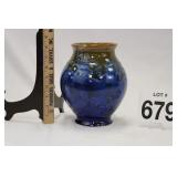 WIDE MOUTHED VASE - CRYTALLINE FORMATION