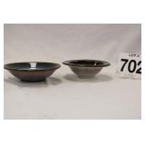 WIDE LIPPED DISH & SWIRLED DISH - SIGNATURE DRIP