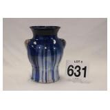 LARGE STELLAR HIPPED VASE - CRYSTALLINE FORMATION