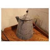 ENAMELWARE COWBOY KETTLE