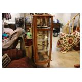 CURVED GLASS DISPLAY CABINET