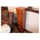 TWO OAK STORGAE CABINETS