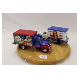 (2) GOLDEN PEPSI COLA BOX TRUCK