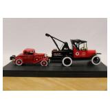 GEARBOX RUNABOUT TOW TRUCK AND 1932 F.D CAR