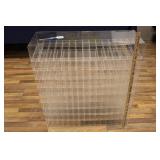 PLEXIGLASS DISPLAY THAT HE USED FOR KNIVES