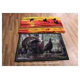 TWO OUTDOORSMAN RUGS