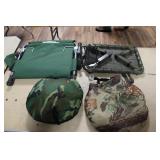 FOUR ASSORTED HUNTING CHAIRS