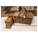 PICNIC BASKET & BIRD HOUSE