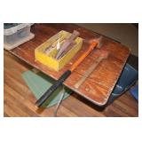 TWO SPLITTING MAULS & CRATE OF WEDGES