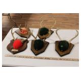 ASSORTED MOUNTED ANTLERS