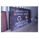 TWO (SSM) LAWRENCE COUNTY VETERANS MEMORIAL SIGNS