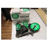 BUTTON KAP PNEUMATIC NAILER WITH 2 BOXES OF CAPS