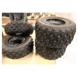 MAXXIS 21X7X10 AND 20X10X9 ATV TIRES W/ RIMS