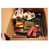 HO TRAIN SET & FOUR TOY CARS