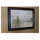 1973 WATER PAINTING BY RICK OBORSKI