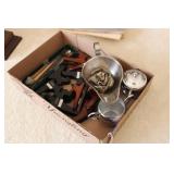 SILVERPLATE ITEMS, WATCHES & STANDS