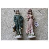 CERAMIC FIGURINES OF 'THE BLUE BOY' & 'PINKIE'