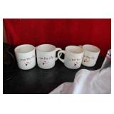 (4) I RUN THE CITY COFFEE CUPS