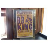 B.B. KING POSTER W/ WARNER THEATRE TICKET