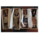 FOUR KNOWLES HEROINES OF FAIRYTALE FOREST DOLLS