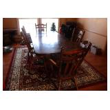KITCHEN TABLE W/ 6 CHAIRS MADE IN TAIWAN R.O.C.