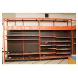 2PC. 10' X 16'L METAL GONDOLA SHELVING