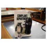 HWI BOTTLE & COMPLAINT DEPARTMENT SIGN