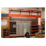 12'X10' 3PC. METAL GONDOLA SHELVING WITH HANGERS