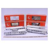 FOUR LIONEL LIONEL LINES ALUMINUM CARS