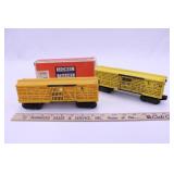 TWO LIONEL #6656 STOCK CARS - 1 EARLIEST PRODUCT.
