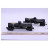 TWO 1946-47 LIONEL #2855 SUNOCO TANK CARS