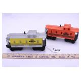 LIONEL 6-9166 & 6-9077 RIO GRANDE CABOOSES