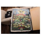 ANTIQUE TRAIN POSTER "BROTHERHOOD OF R.R. TRAINMEN