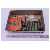 EIGHT LIONEL #71 LAMP POSTS W/ THREE BOXES
