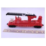1959-61 LIONEL #3512 OPERATING FIREMAN & LADDERCAR
