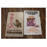 TWO VINTAGE PINK PANTHER POSTERS
