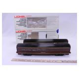 TWO LIONEL PAINTED ALUMINUM NORFOLK & WESTERN CARS