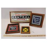 FIVE ASSORTED RAILROAD DECOR