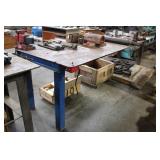 132" X 39" X 36" INDUSTRIAL STEEL TABLE
