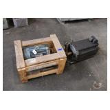 WORLDWIDE ELECTRIC 2HP MOTOR & A-B SERVO MOTOR