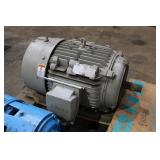 GE 1HP ELECTRO MEC & SIEMENS 20HP ELECTRIC MOTORS